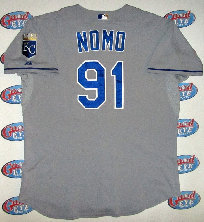 野茂英雄2008年大リーグ最終年カンザスシティ・ロイヤルズ【Kansas City Royals】実使用ロードジャージ
